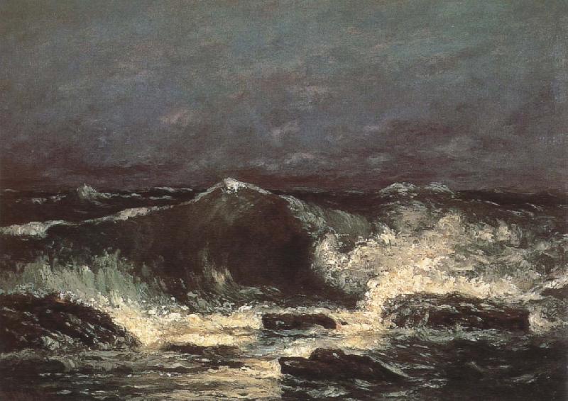 Gustave Courbet wave oil painting image